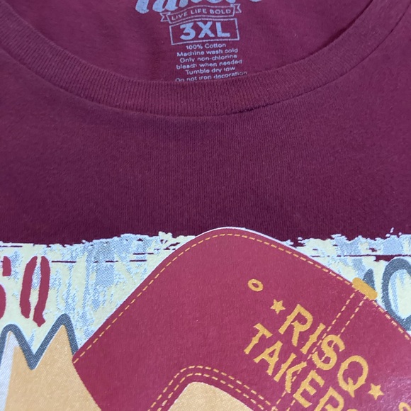 Men’s RISQ TAKERS Graphic T-Shirt, Size 3XL, Bart Simpson - Picture 5 of 6